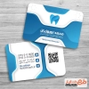 نمونه کارت ویزیت دندان پزشکی شامل وکتور دندان جهت چاپ کارت ویزیت جراح دندانپزشک
