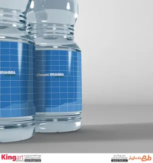 دانلود رایگان موکاپ بطری آب معدنی به صورت لایه باز با فرمت psd جهت پیش نمایش بطری شیشه ای نوشیدنی